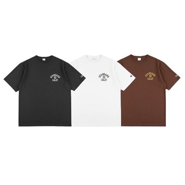 画像1: STANDARD CALIFORNIA [スタンダードカリフォルニア] Champion for SD Exclusive Heavyweight Logo T チャンピオン for エクスクルーシブヘビーウェイトロゴTシャツ BES (1)