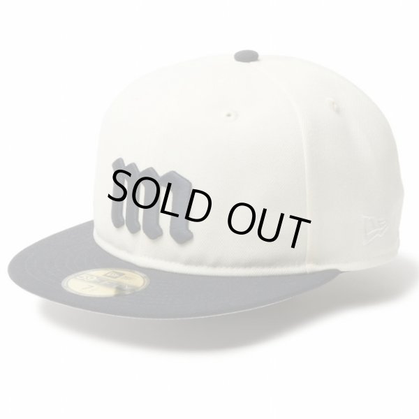 画像1: MIN-NANO × New Era（ミンナノ×ニューエラ）59FIFTY ソフトバックラム Powered by GORO NAKATSUGAWA（min-nano）クローム ネイビーバイザー 14460929 (1)