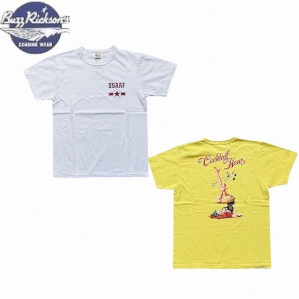 画像1: BUZZ RICKSON'S [バズリクソンズ] S/S T-SHIRT -ICOCKTAIL HOUR- プリント半袖Tシャツ  BES (1)