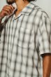 画像5: BIG MIKE(ビッグマイク) Rayon Mix Ombre Check S/S Shirts (WHT×GRY) レーヨンミックスオンブレチェックショートスリーブシャツ (ホワイト×グレー) BES (5)