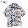 画像1: SUN SURF [サンサーフ]  RAYON HAWAIIAN SHIRT “SCENERY OF JAPAN” レーヨンハワイアンシャツ ”シナリーオブジャパン” BES (1)