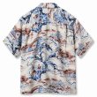 画像3: SUN SURF [サンサーフ]  RAYON HAWAIIAN SHIRT “SCENERY OF JAPAN” レーヨンハワイアンシャツ ”シナリーオブジャパン” BES (3)
