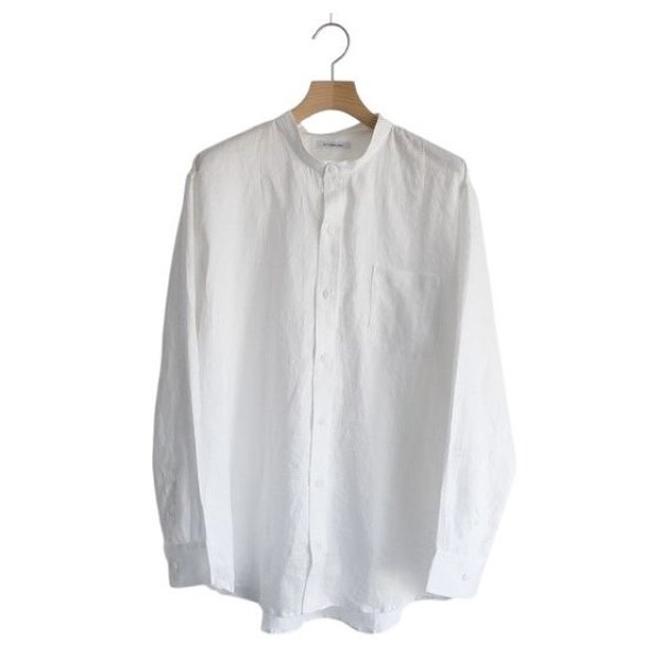 画像1: TEIKOKU SEN-I  (帝国繊維) 66L リネン高密度綾シャツ -シャツ-（OFF White / オフホワイト） BES (1)