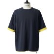 画像1: WAIPER [ワイパー] 米海軍 US.NAVY リバーシブルTシャツ (ネイビー/イエロー) BES (1)
