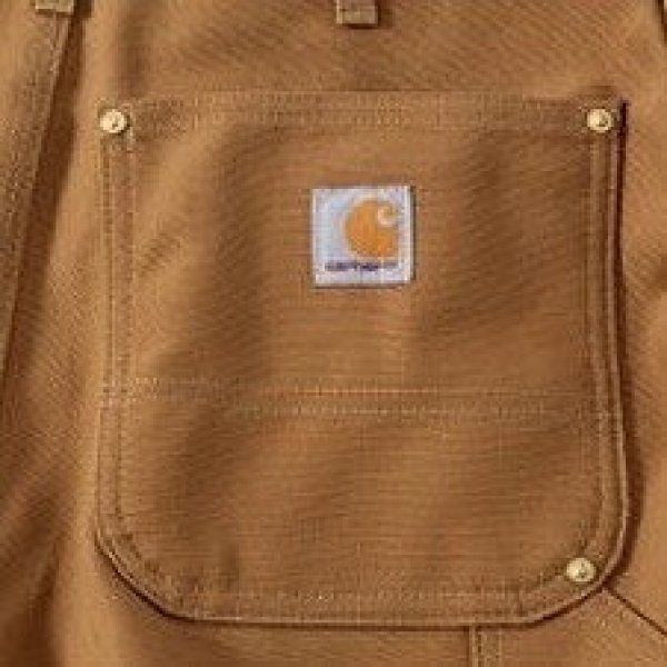 画像13: Carhartt (カーハート) LOOSE FIT FIRM DUCK DOUBLE-FRONT UTILITY WORK PANT (BLACK,BROWN) ルーズフィットファームダックダブルフロントユーティリティーワークパンツ ダブルニー 未洗い (ブラック,ブラウン) BES (13)
