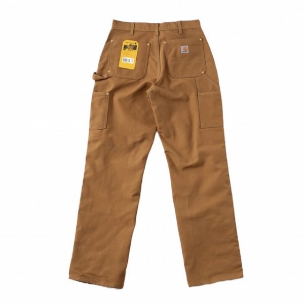 画像5: Carhartt (カーハート) LOOSE FIT FIRM DUCK DOUBLE-FRONT UTILITY WORK PANT (BLACK,BROWN) ルーズフィットファームダックダブルフロントユーティリティーワークパンツ ダブルニー 未洗い (ブラック,ブラウン) BES (5)