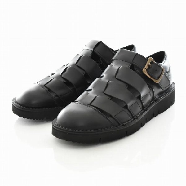 画像1: Danner (ダナー) PITTOCK GURUKHA FLEX (BLACK) ピトック グルカ フレックス サンダル レザー (ブラック) BES (1)