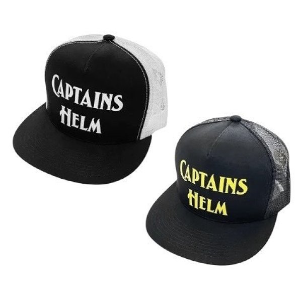 画像1: Captains Helm [キャプテンヘルム] #2TONE LOGO MESH CAP (BLACK×WHITE,BLACK×WHITE) ＃2トーンロゴメッシュキャップ (ブラック×ホワイト、ブラック×イエロー)  キャプテンズヘルム BES (1)
