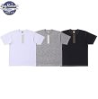 画像1: BUZZ RICKSON'S [バズリクソンズ] SLUB YARN HENLEY NECK T-SHIRT [WHITE,H.GRAY,BLACK] スラブヤーンヘンリーネックTシャツ（ホワイト,ヘザーグレー,ブラック) BES M,L,XL (1)