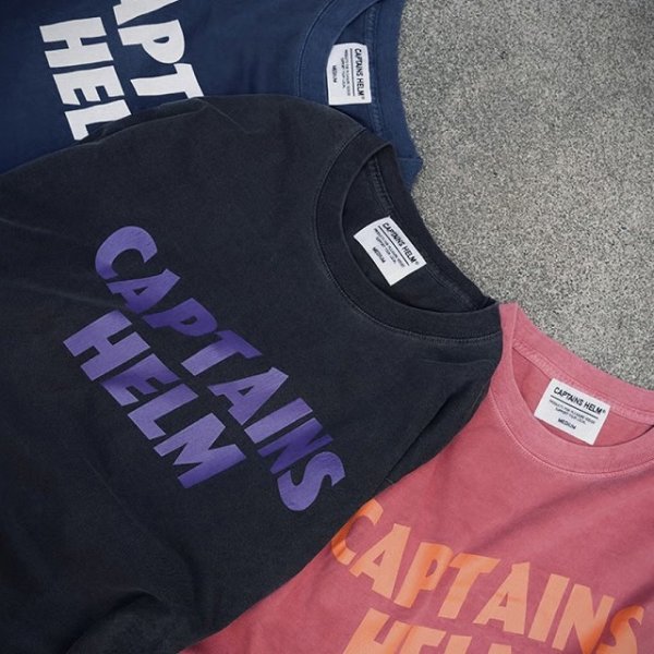 画像1: Captains Helm [キャプテンズヘルム]  #MAD LOGO TEE (BLACK,NAVY,RED) ＃マッドロゴTシャツ (ブラック.ネイビー.レッド) 半袖 BES (1)