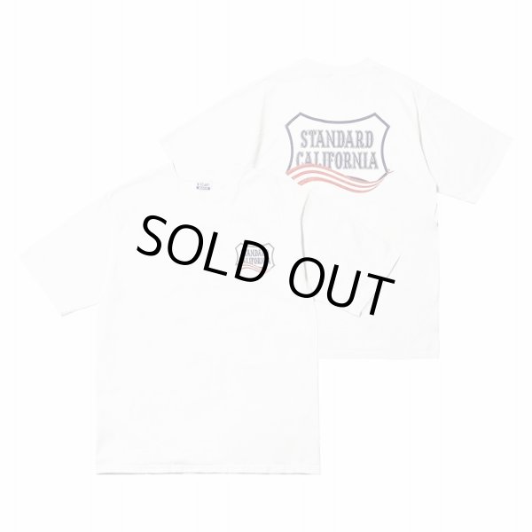 画像1: STANDARD CALIFORNIA [スタンダードカリフォルニア] SD Heavyweight Shield Logo T July 4th SDヘビーウェイトシールドロゴTシャツ 半袖 アメリカ合衆国の独立記念日 BES (1)