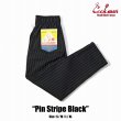 画像1: Cookman(クックマン) シェフパンツ Chef Pants Pin Stripe Black シェフパンツ ピンストライプ ブラック BEA (1)