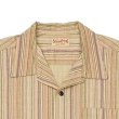 画像3: SUGAR CANE [シュガーケーン] MULTI STRIPE - S/S OPEN SHIRT (OFF WHITE) マルチストライプショートスリーブオープンシャツ (オフホワイト) 半袖 BEA (3)