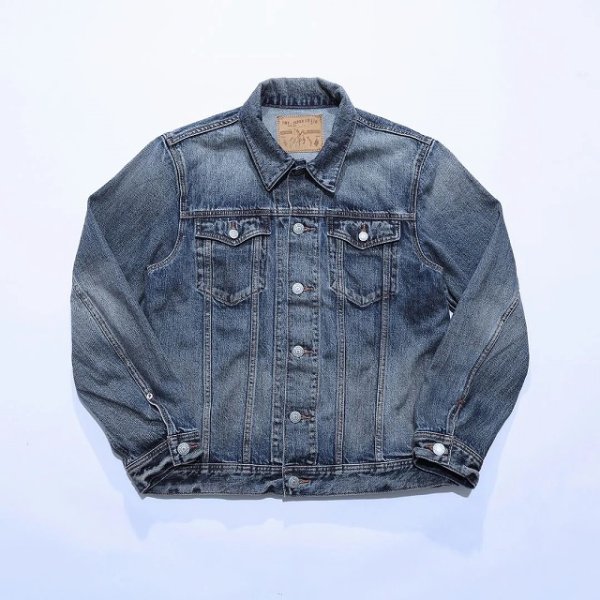 画像1: TMT [ティーエムティー] 12oz SOFT DENIM TRUCKER JACKET (INDIGO LIGHT) 12オンス ソフトデニム トラッカージャケット (インディゴライト) BEA (1)