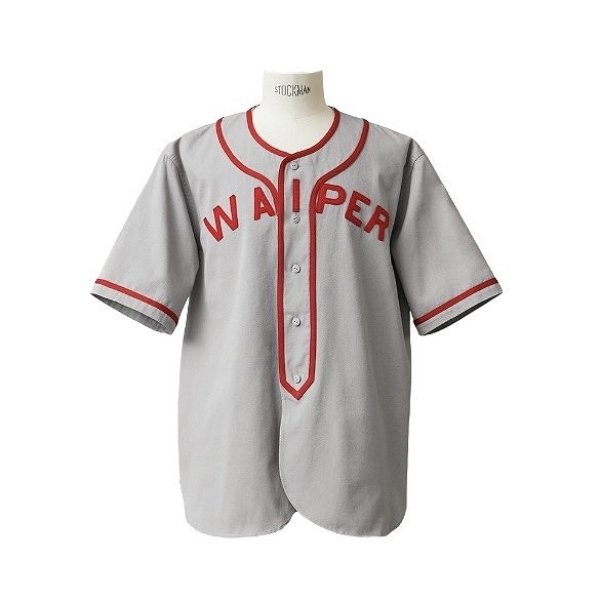 画像1: WAIPER [ワイパー] BASEBALL SHIRT ベースボールシャツ (GRAY)【WP1045】BEA (1)