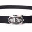 画像2: CHALLENGER [チャレンジャー] LOGO LEATHER BELT ロゴレザーベルト BEA (2)