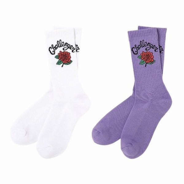 画像1: CHALLENGER [チャレンジャー] ROSE SOCKS ローズソックス BEA (1)
