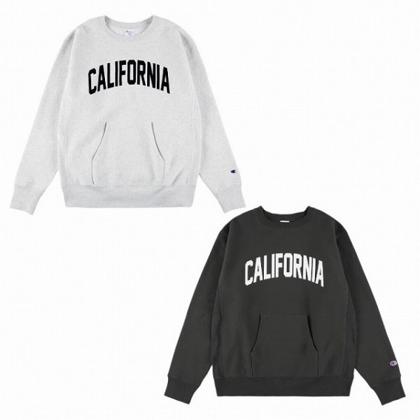 画像1: STANDARD CALIFORNIA [スタンダードカリフォルニア] Champion For SD Exclusive R.W Crew Sweat (Charcoal,Oatmeal) チャンピオン SDエクスクルーシブ リバースウィーブ クルーネック スウェット (チャコール,オートミール) BEA (1)