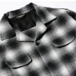 画像3: TOWN CRAFT [タウンクラフト] WOOL CHECK LOOP COLLAR SHIRTS (BLACK) ウールチェックループカラーシャツ (ブラック) オンブレチェック BEA (3)