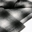 画像6: TOWN CRAFT [タウンクラフト] WOOL CHECK LOOP COLLAR SHIRTS (BLACK) ウールチェックループカラーシャツ (ブラック) オンブレチェック BEA (6)