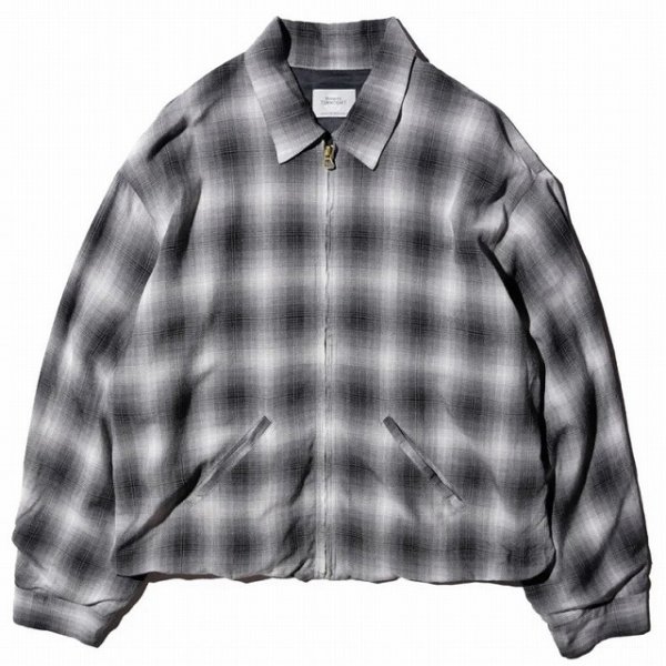 画像1: TOWN CRAFT [タウンクラフト] 50S ROCKBILLY RAYON JACKET (GRAY) 50s ロカビリーレーヨンジャケット (グレー) オンブレチェック BEA (1)
