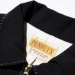 画像2: PENNEY'S [ぺニーズ] ROCKABILLY JACKET (BLACK/WHITE) ロカビリージャケット (ブラック/ホワイト) ギャバジンジャケット IDEAL社製ファスナー BEA (2)