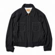 画像1: PENNEY'S [ぺニーズ] ROCKABILLY JACKET (BLACK/WHITE) ロカビリージャケット (ブラック/ホワイト) ギャバジンジャケット IDEAL社製ファスナー BEA (1)