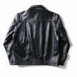 画像4: HOUSTON [ヒューストン] COW LEATHER TRACK JACKET カウレザートラックジャケット 1stタイプ 月桂樹ドーナツボタン T-BACK シンチバック BEA (4)