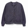画像4: 【UNISON SPECIAL / ユニゾンスペシャル】Crew Zip Sweat (BLACK,NAVY) クルージップ スウェット (ブラック,ネイビー) BEA (4)