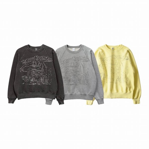 画像1: 【UNISON SPECIAL / ユニゾンスペシャル】CREW SWEAT (Lowbrow) クルースウェット (ロウブロウ) ブラック,ネイビー,イエロー BEA (1)
