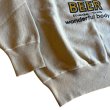 画像3: DUBBLEWORKS(ダブルワークス) "BEER" FADEED PRINTS SWEAT SHIRTS "BEER" フェードプリントスウェットシャツ (ダークベージュ) 古着加工 ヴィンテージスエットタイプ ラグラン 長リブ BEA (3)