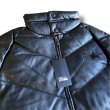 画像4: FIRST DOWN (ファーストダウン) PU LEATHER V DOWN JACKET SMU (BLACK) PUレザーVダウンジャケット SMU (ブラック) ショップ限定 BEA (4)