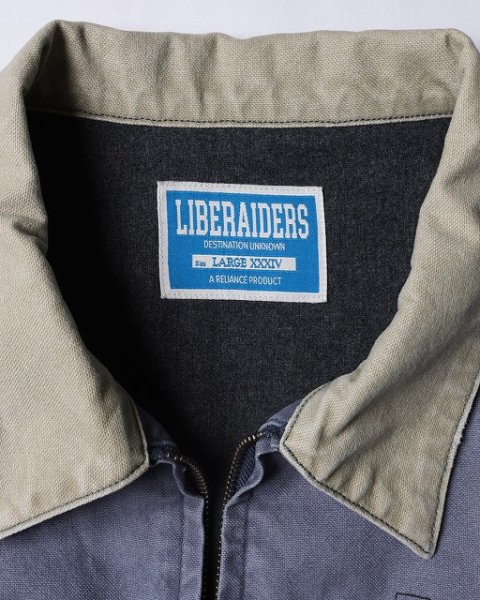 画像11: Liberaiders(リベレイダース)  GARMENT DYED WORK JACKETT (NAVY,BROWN,BLACK) ガーメントダイワークジャケット (ネイビー,ブラウン,ブラック) キャンバス生地 手描きプリント ヴィンテージ感 硫化染料BEA (11)
