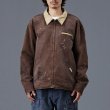 画像7: Liberaiders(リベレイダース)  GARMENT DYED WORK JACKETT (NAVY,BROWN,BLACK) ガーメントダイワークジャケット (ネイビー,ブラウン,ブラック) キャンバス生地 手描きプリント ヴィンテージ感 硫化染料BEA (7)