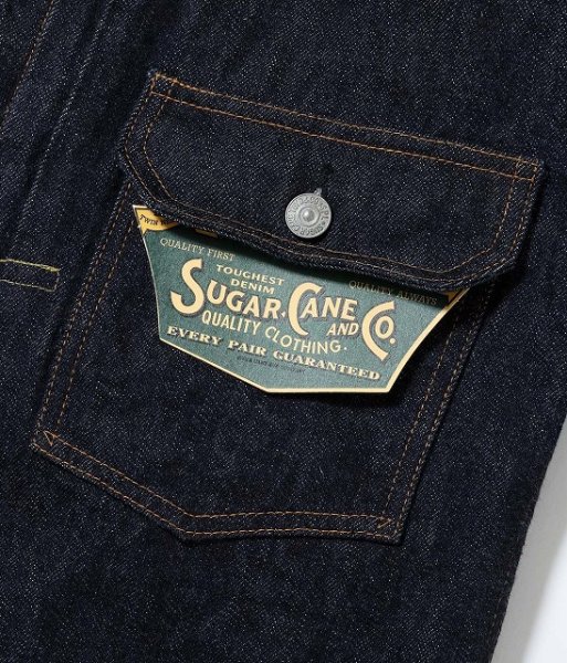 画像5: SUGAR CANE [シュガーケーン] 13oz. DENIM BLOUSE 1936 MODEL 13oz. デニムブルゾン 1936モデル BEA (5)