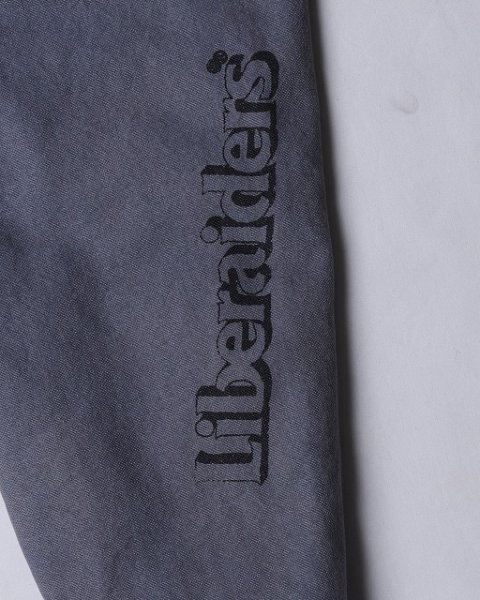 画像19: Liberaiders(リベレイダース)  GARMENT DYED WORK JACKETT (NAVY,BROWN,BLACK) ガーメントダイワークジャケット (ネイビー,ブラウン,ブラック) キャンバス生地 手描きプリント ヴィンテージ感 硫化染料BEA (19)