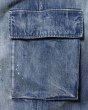 画像6: Liberaiders(リベレイダース)  DENIM CARGO PANTS (BLUE) デニムカーゴパンツ (ブルー) ミリタリー,ヴィンテージ加工 M-47カーゴ ワイドシルエット タイベックラベル BEA (6)