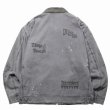 画像9: Liberaiders(リベレイダース)  GARMENT DYED WORK JACKETT (NAVY,BROWN,BLACK) ガーメントダイワークジャケット (ネイビー,ブラウン,ブラック) キャンバス生地 手描きプリント ヴィンテージ感 硫化染料BEA (9)