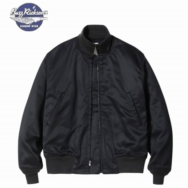 画像1: BUZZ RICKSON'S [バズリクソンズ] WILLIAM GIBSON COLLECTION BLACK TANKERS SLASH POCKET ウィリアム ギブソン コレクション ブラック タンカースジャケット スラッシュポケット BEA (1)