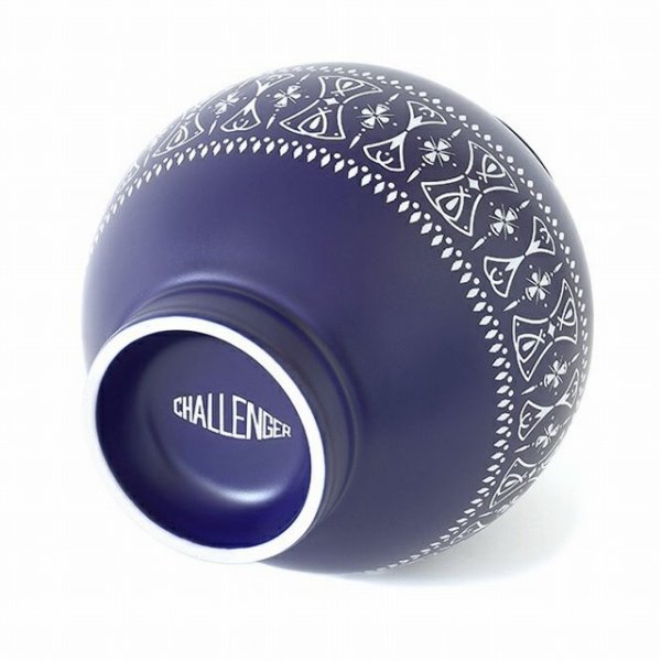 画像4: CHALLENGER [チャレンジャー] FLOWER BASE フラワーベース 花瓶 ペイズリー柄 ネイビー 紺 BEA (4)