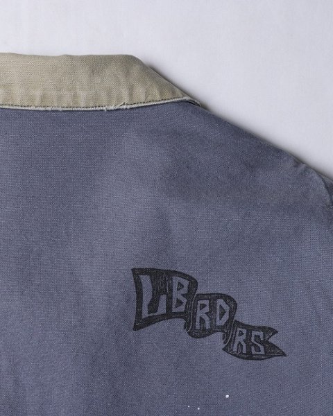 画像18: Liberaiders(リベレイダース)  GARMENT DYED WORK JACKETT (NAVY,BROWN,BLACK) ガーメントダイワークジャケット (ネイビー,ブラウン,ブラック) キャンバス生地 手描きプリント ヴィンテージ感 硫化染料BEA (18)