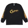 画像1: CHALLENGER [チャレンジャー] L/S SNAKING LOGO TEE (BLACK)  スネーキングロゴロングスリーブTシャツ (ブラック) BEA (1)