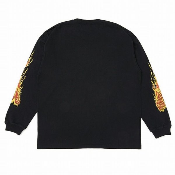 画像2: CHALLENGER [チャレンジャー] L/S SNAKING LOGO TEE (BLACK)  スネーキングロゴロングスリーブTシャツ (ブラック) BEA (2)