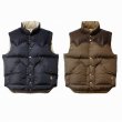 画像1: STANDARD CALIFORNIA [スタンダードカリフォルニア] Rocky Mountain Featherbed / SD Down Vest (Navy,BROWN) ロッキーマウンテンフェザーベッド 別注 SDダウンベスト (ネイビー,ブラウン) BEA (1)
