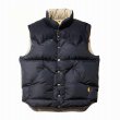 画像2: STANDARD CALIFORNIA [スタンダードカリフォルニア] Rocky Mountain Featherbed / SD Down Vest (Navy,BROWN) ロッキーマウンテンフェザーベッド 別注 SDダウンベスト (ネイビー,ブラウン) BEA (2)