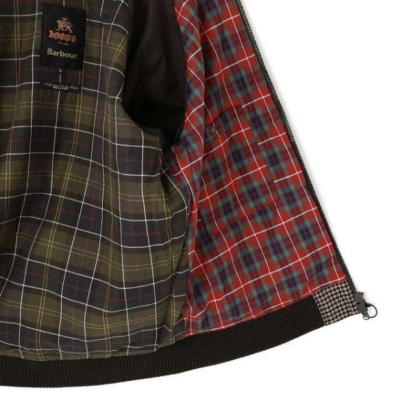 画像9: Barbour (バブアー) 《Barbour(バブアー)  × BARACUTA（バラクータ）》Porton シャワープルーフ ブルゾン (ベージュ) G9 ハリントンジャケット クラシックタータン フレイザータータン BEA (9)