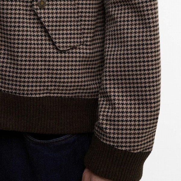 画像5: Barbour (バブアー) 《Barbour(バブアー)  × BARACUTA（バラクータ）》Porton シャワープルーフ ブルゾン (ベージュ) G9 ハリントンジャケット クラシックタータン フレイザータータン BEA (5)