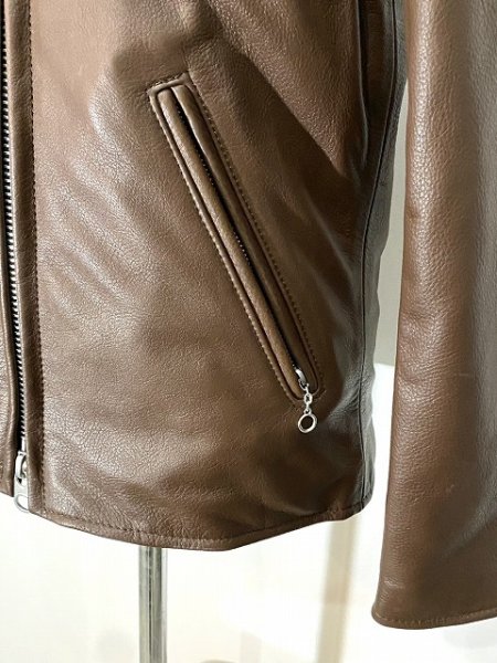 画像5: Vanson Leathers [バンソン レザー] Special Custom Single Riders Jacket Type-2 スペシャルカスタム シングルライダースジャケット タイプ2 【チョコレートブラウン】BEA (5)