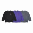 画像1: CHALLENGER [チャレンジャー] ROSE C/N FLEECE (CHARCOAL,PURPLE,BLACK) ローズクルーネックフリース (チャコール,パープル,ブラック) BEA (1)