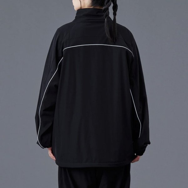 画像9: Liberaiders(リベレイダース)  OCTA WIND BREAKER (BLACK) OCTAウインドブレーカー トラックジャケット (ブラック) リフレクターパイピング リフレクタープリント Octa® オクタ® BEA (9)